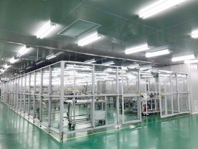 China Klasse 1000 SUS 304 Kader Modulaire Schone Zaal Faciliteit Te koop