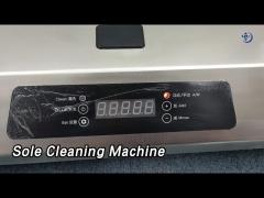 Two Persons Sole Cleaning Machine SS304 Automatic With Handrail