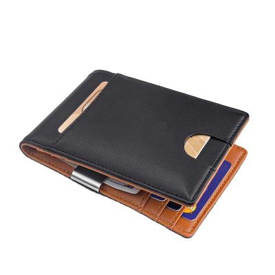 China RFID Stretching Products Factory Direct Deal Luxury Gents Minimalist Card Holder Wallet With RFID Blocking for sale