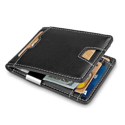 China RFID Novelty Promotional Import Wallet Small Genuine Leather Purse Men for sale