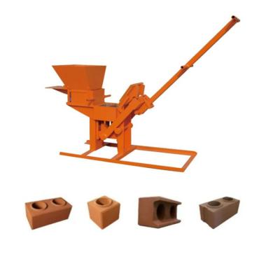 China Buliding Construction QMR2-40 Manual Earth Clay Interlocking Brick Making Machine for sale