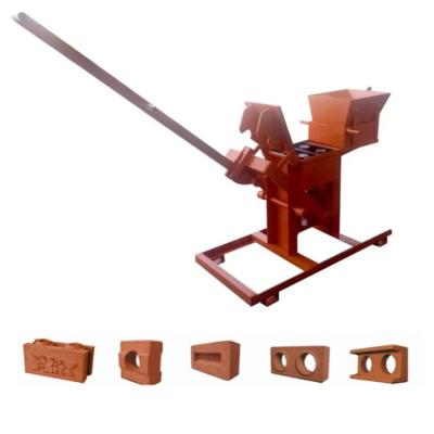 China Buliding Construction Clay Block QMR2-40 Economic Manual Small Brick Making Machine For Family Use for sale