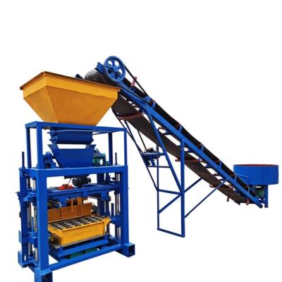 China QT4-35 Type New High Efficiency Low Cost Manual Cement Brick Block Making Machine Price In Linyi Market for sale