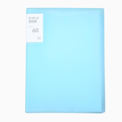 China 60 Pocketes Plastic Document Bag PP Folder A4 Filler Product Information Booklet Convenient High Capacity Display Book for sale