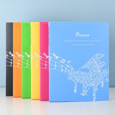 China Popular PP Piano Music Display Book Folder Student Case Folder Exam Paper Folder Custom A4 Loose-leaf Music Compendium for sale