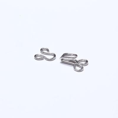 China Taiwan made 8.2 mm normal size nickel free steel hook and eye collar hook for sale