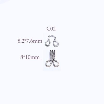 China Factory direct top quality nickel free metal coat hook and eye collar hook for sale