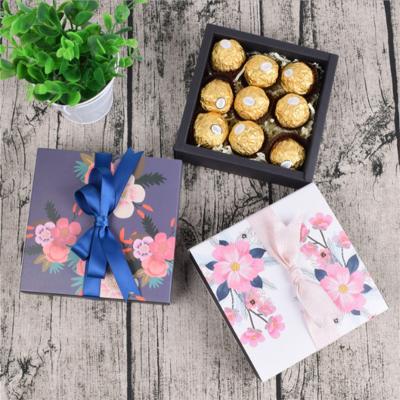 China Custom Exquisite Gift Cardboard Packaging Materials Recycled Chocolate Cardboard Candy Box for sale