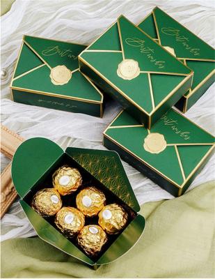 China 2022 Latest Products Recyclable Chocolate Candy Packing Box Chocolate Truffle Packaging Boxes for sale