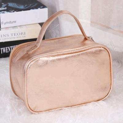 China Factory Wholesale Customized Daily Life Nature Recycle Paper Bag Metallic Beauty Washable Cosmetic Bag for sale