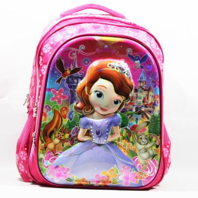 China Typical Nylon Daily Life Rucksack Bag Three Compartments School Backpack Kids Bag for sale