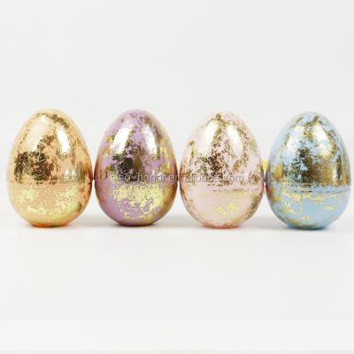 China Europe Easter Party Decoration Colorful Plastic Eggs Glitter Present Gift for sale