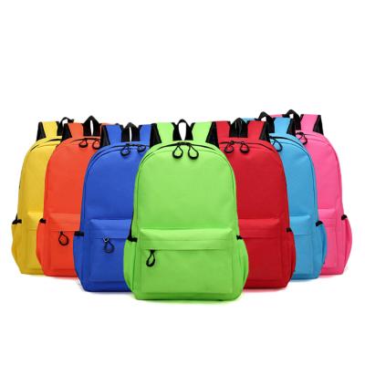 China Fashion Polyester Waterproof Unisex Canvas Backpack High Quality School Travel Backpacks Low MOQ School Bag Package For Kids for sale