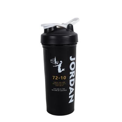 China Stocked Wholesale 1000ml Gym Shaker Cup Personalized Custom Logo Protein Sport Plastic Cup Shaker Bottle for sale