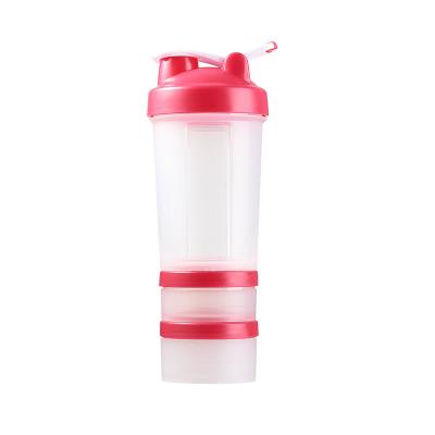 China Sports Custom Logo Drinking Powder Clear Anytime Fitness Sport Plastic Gym Water Mixer Protein Shaker Bottle for sale