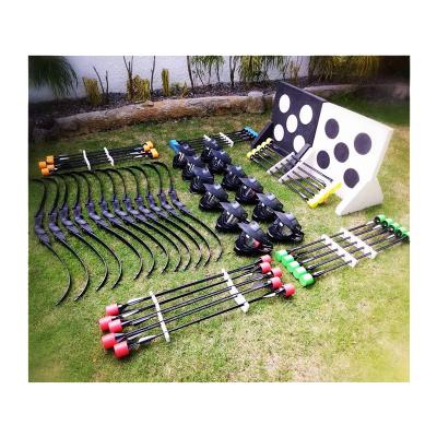 China Saver finger bow and foam trick game safe shooting tag include inflatable helmet/target protector/chest bunkers for sale