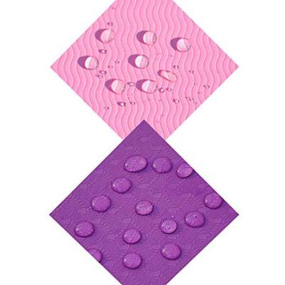 China Anti-slip durable 5mm strip durable eco-friendly tpe yoga mat colorful 6mm mat washable pink with low price for sale