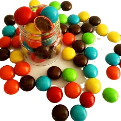 China High Quality Hot Selling Candy/Colors Cake Topper/Ice Cream Decorating 6 Mixes Chocolate Button Bean Shaped Soft Chocolate Candy for sale