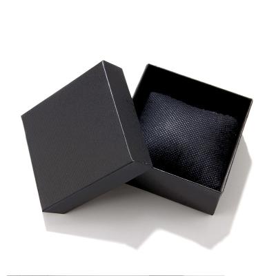 China Custom Logo OEM ODM PU Wrist Paper Watch Box Cardboard Packaging Modern Luxury Simple Black Leather Watch Boxes Recyclable Custom Logo With Insert for sale