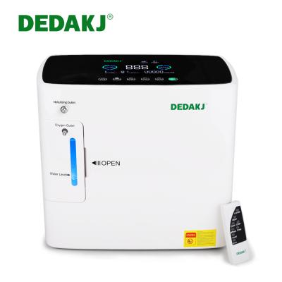 China 2022 DEDAKJ-2SW 5L 9L 10L Hospital Medical Home Use Portable Oxygen Concentrator Price With Nebulizer & CE & ISO 35*19.1*31.5CM for sale