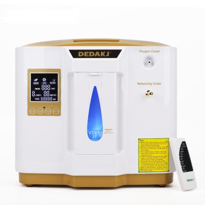 China For Use DE-1LW GOLD DEDAKJ Household Oxygen Equipment Home Oxygen Concentrator with Nebulizer for sale