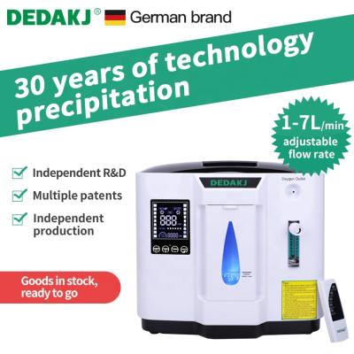 China DEDAKJ Factory Wholesale Cheap Portable Oxygen Concentrator 1-7L Oxygen Concentrators For Medical Home Use DE-1A(N) for sale