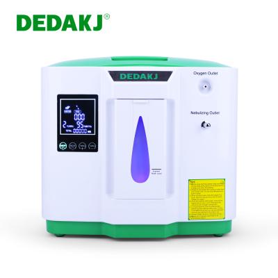 China New arrival DEDAKJ small size portable upgrade 2-9L oxygen concentrator with nebulization DE-2AW for sale