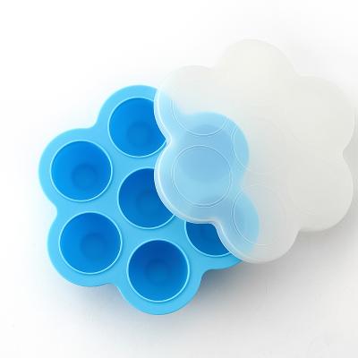 China Viable Hot Sales Durable Silicone Seven-hole Silicone Ice Tray For Children's Tools for sale