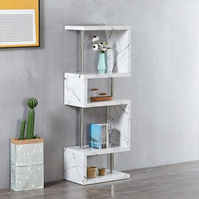 China Unfoldable OEM Modern Design Bookshelf Nordic Contemporary Home Book Shelves For Sale for sale