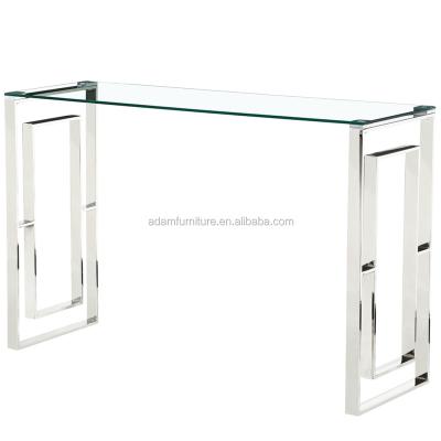 China Modern and luxury modern table (on the other) cheap sale adjustable silver console table for sale