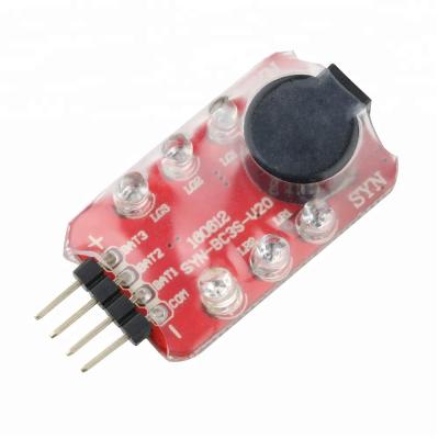 China Radio Control Toy Lithium Battery 2-3S Battery Low Voltage Alarm RC Battery Alarm Buzzer Speaker BB Single Ring for sale