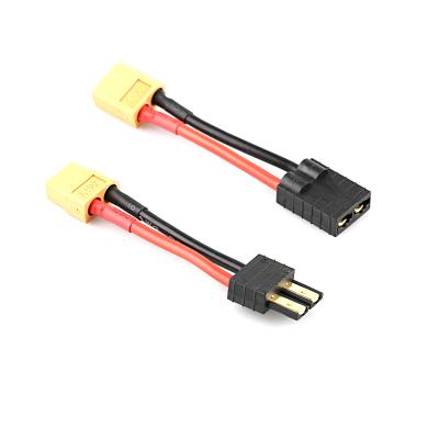 China XT60 Male Connector to TRX Traxxas Plug Cable Switch Wire XT60 Male Connector to TRX Traxxas Plug Connector Cable Switch 14awg/12awg Female Wire for sale