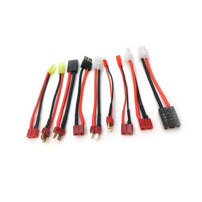 China RC Hobby Customized Supplier TRX JST Tamiya To T Dean Connector Wire 10cm RC Model Charging Adapter Cable for sale