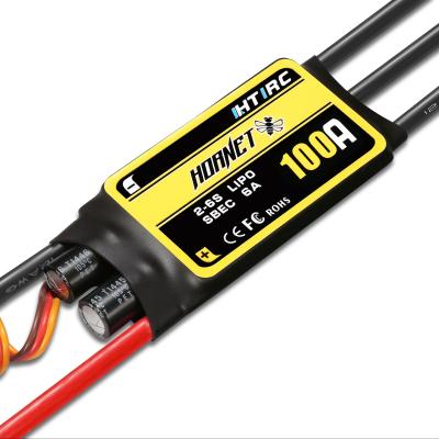 China Model Hornet Series 100A 2-6S Remote Control Brushless ESC With SBEC 5V/6A For RC Airplane for sale