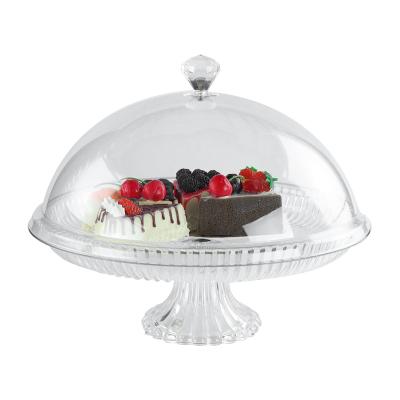 China Viable With Transparent Cover Fruit Dish Tray With Lid Food Tray For Restaurant for sale