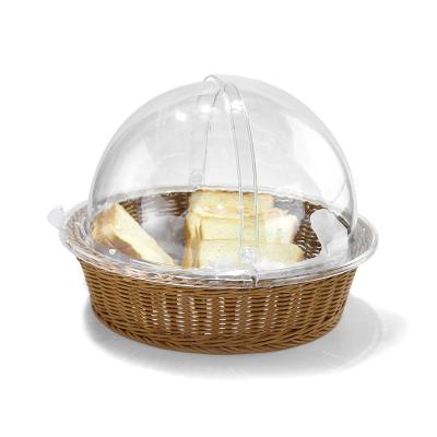 China Original Sustainable Tech Bread Basket Rattan Restaurant Oval Weaving Bread Basket For Storage for sale