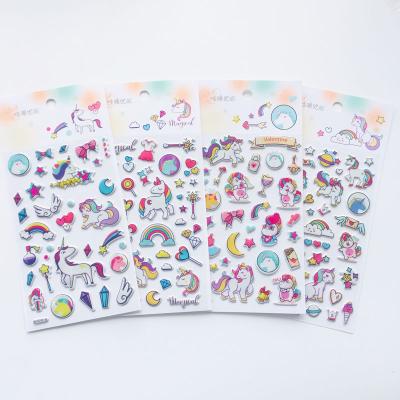 China 2021 new custom waterproof cute puffy sticker manufacturer factory direct sales for sale