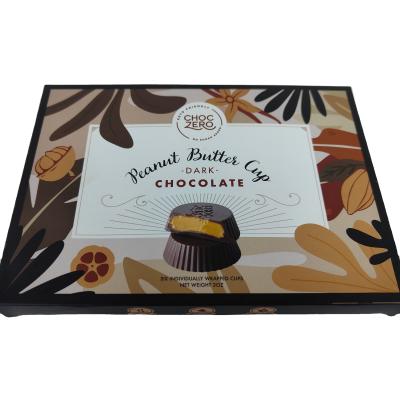 China Recycled Materials 2021 Factory Direct Sales Chocolate Food Gift Paper Box High End Packaging for sale