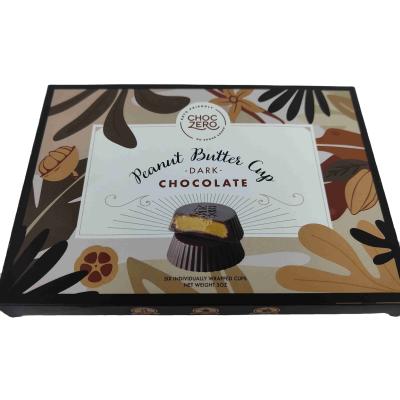 China New Type Recycled Materials Supply Customization Chocolate Food Custom Paper Boxes for sale