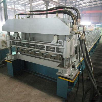 China Building material stores total automatic glazed line step tile sheet cold forming machine plant for sale