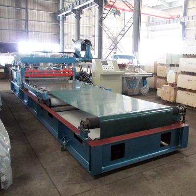 China Automatic Industrial Steel Form Coil Roll Forming Machine Shear Cut To Length Slitter With Flying Cut for sale