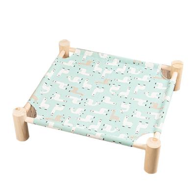 China Cat Cage Sleeping Bed Solid Cheap Breathable Soft Furniture Wood Soothing Washable Fluffy Beds With Footprint Custom Personalized for sale