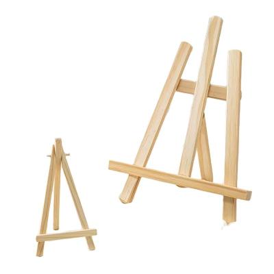 China Stylish Mini Wood Artist Tripod Painting Easel for Cute Photo Painting Postcard Display Rack Frame Desk Decoration for sale