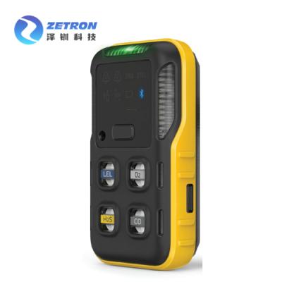 China Portable Zetron Honeywell Analyzer O2 LEL- Risk H2S- Co Multi Gas SO2 Alarm Detector Price 108.2mm x 61.5mm x 43.2mm for sale