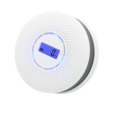 China ABS Plastic Zetron ZKD512 Best Selling With LCD Display 2 In 1 Co Gas And Smoke Gas Alarm Gas Leak Detector Home for sale