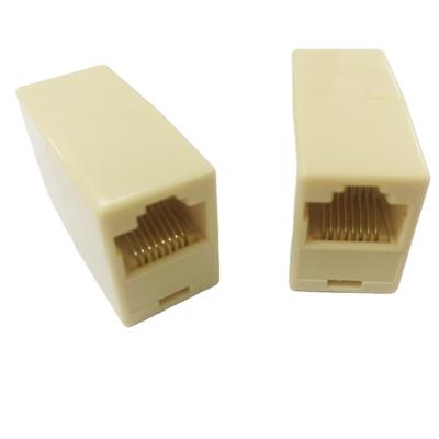 China Straight Ethernet Cable Connector Through Coupler F-F Adapter RJ45 Modular Integrated Coupler Factory for sale