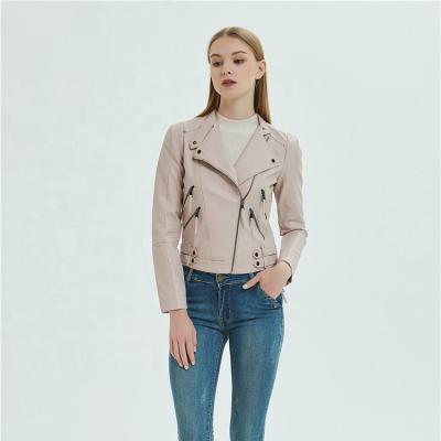 Κίνα New design jacket women's jacket short Pu leather jacket for wholesales προς πώληση