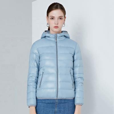 China High Quality autumn fleece custom 90% white duck down coat womens winter down jacket en venta