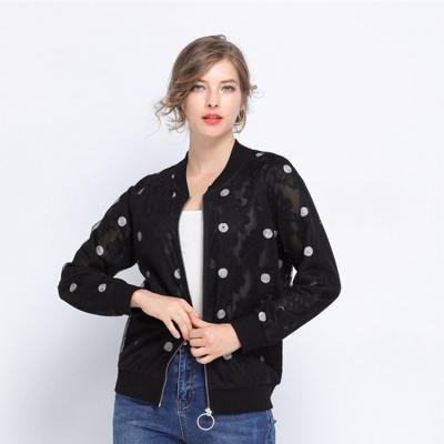 Κίνα Black print women's jacket high quality and good price from factory προς πώληση