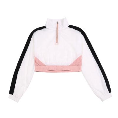 China 2021 newest Zip front summer spring short coat women fashion white coat with Sun-Protective Clothing Te koop